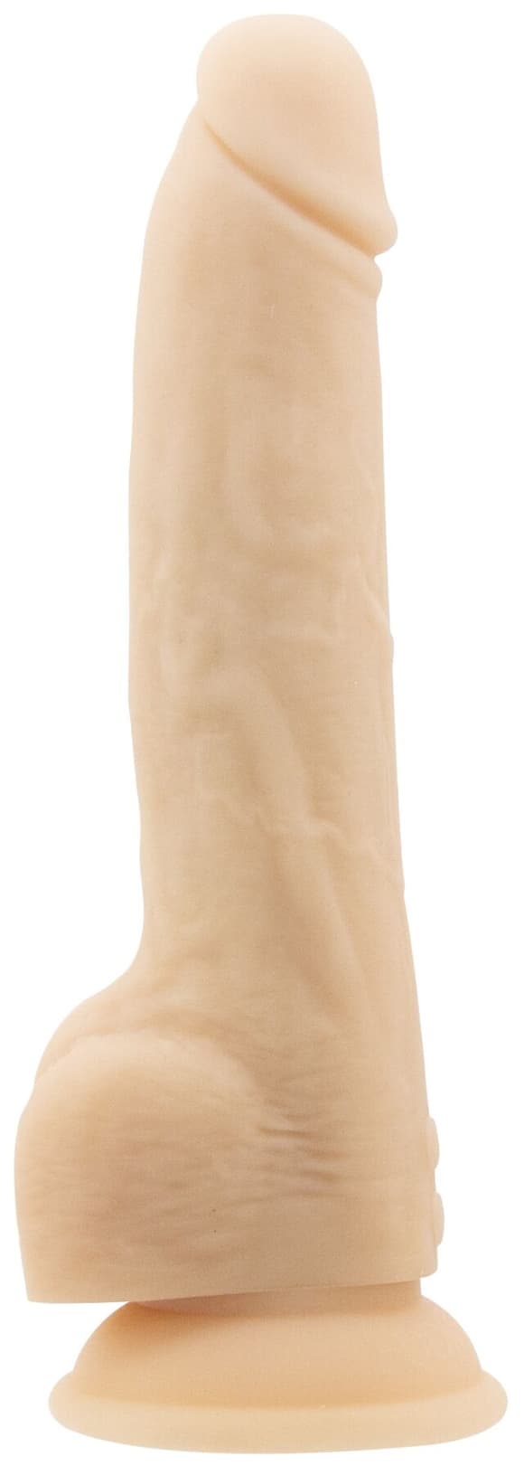 Фалоімітатор з пульсацією Naked ADDICTION Dominic 9″ Vanilla, пульт ДК, діаметр 4,2 см