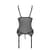Корсет із підв’язками та ажурним ліфом Passion CHRISTA CORSET XXL/XXXL, black, стрінги в комплекті