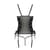 Сітчастий корсет з люверсами та знімними пажами Passion MALWIA CORSET S/M, black, екошкіра, стрінги