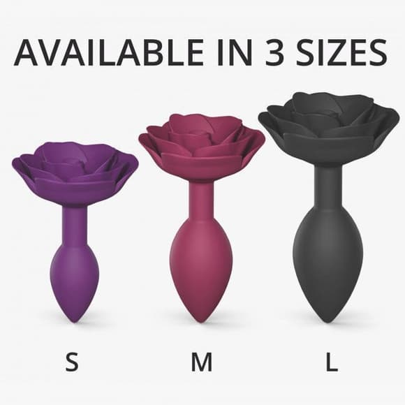 Силіконова анальна пробка Love To Love OPEN ROSES S SIZE - PURPLE RAIN (м'ята упаковка)