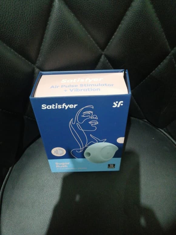Вакуумный клиторальный стимулятор с вибрацией Satisfyer Sugar Rush Blue (мятая упаковка!!!)