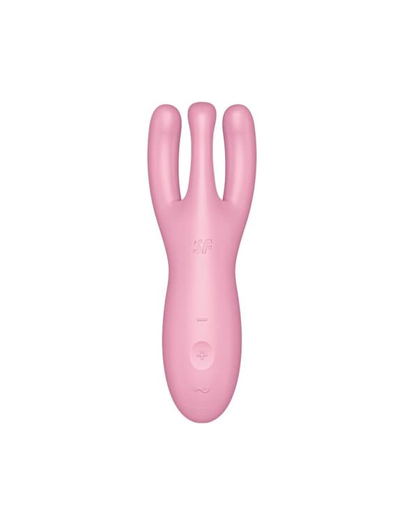 Кліторальний смарт-вібратор Satisfyer Threesome 4 Pink з трьома пальчиками