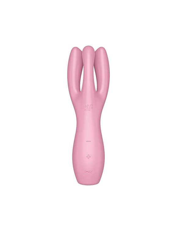 Кліторальний вібратор Satisfyer Threesome 3 Pink з трьома пальчиками