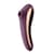 Вакуумний стимулятор з вібрацією Satisfyer Dual Kiss Wine Red