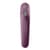 Вакуумний стимулятор з вібрацією Satisfyer Dual Kiss Wine Red