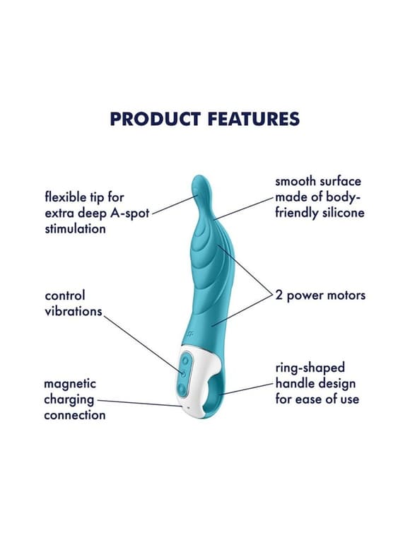Вібратор для точки А Satisfyer A-Mazing 2 Turquoise