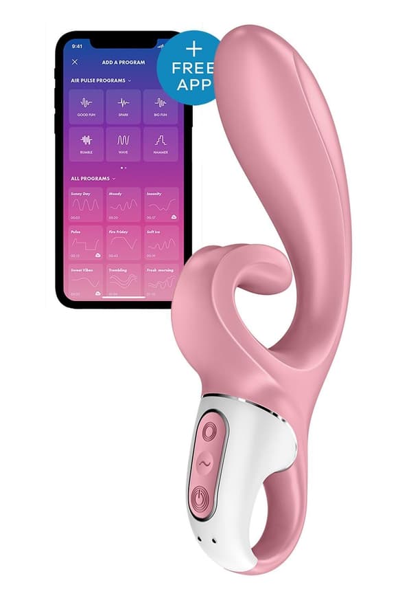 Смарт вібратор-кролик Satisfyer Hug Me Pink  (м'ята упаковка!!!)