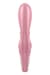 Смарт вібратор-кролик Satisfyer Hug Me Pink, 2 мотори, діаметр 4,2см, широка кліторальна частина