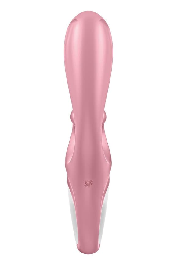 Смарт вібратор-кролик Satisfyer Hug Me Pink, 2 мотори, діаметр 4,2см, широка кліторальна частина