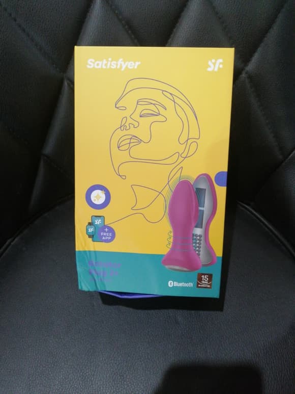 Анальна смарт-вібропробка із перлинним масажем Satisfyer Rotator Plug 2+ Violet (м'яте паковання!!!)