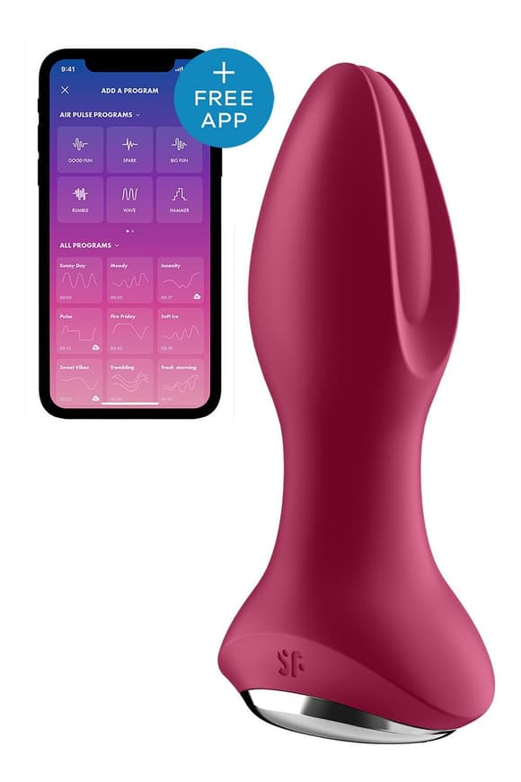 Анальна смарт-вібропробка із перлинним масажем Satisfyer Rotator Plug 2+ Violet
