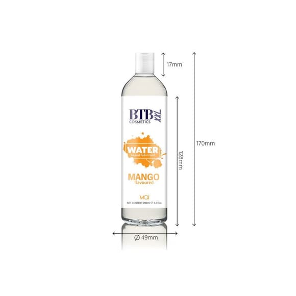 Змазка на водній основі BTB FLAVORED MANGO з ароматом манго (250 мл)