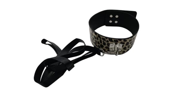 Набір MAI BDSM STARTER KIT Nº 75 Leopard: батіг, кляп, наручники, маска, нашийник, мотузка, затискач