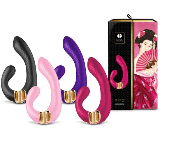 Вибратор-кролик Shunga Miyo Black