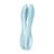 Клиторальный вибратор Satisfyer Threesome 1 Light Blue с тремя гибкими пальчиками