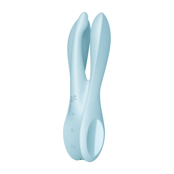 Клиторальный вибратор Satisfyer Threesome 1 Light Blue с тремя гибкими пальчиками