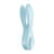 Клиторальный вибратор Satisfyer Threesome 1 Light Blue с тремя гибкими пальчиками