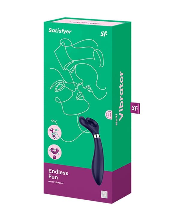 Вибратор для пар Satisfyer Endless Fun Blue, три мотора, многофункциональный