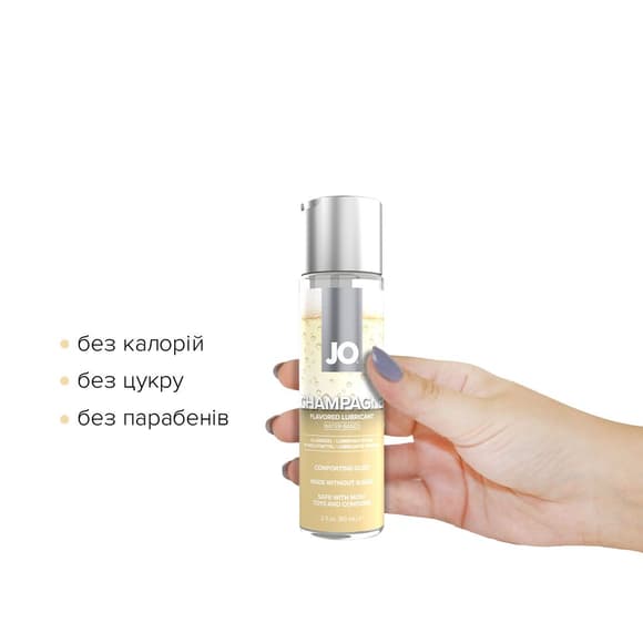 Розпродаж!!! Змазка на водній основі JO Champagne (60 мл) (термін 08.2025)
