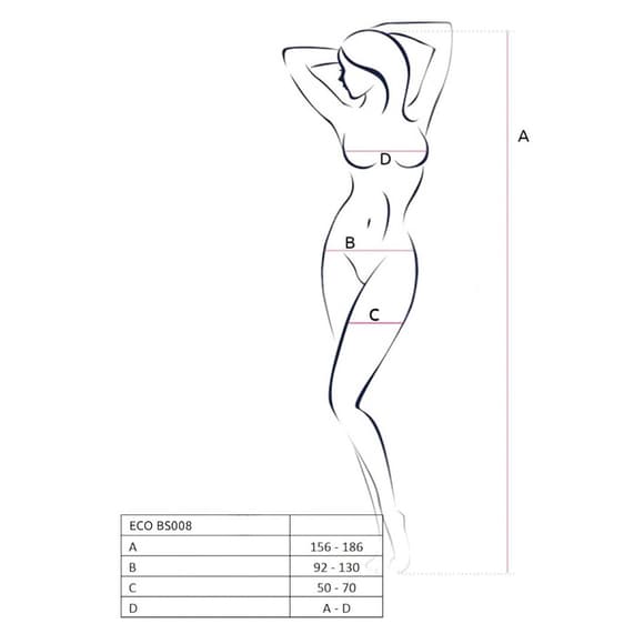 Бодістокінг Passion ECO BS008 red, з доступом, флористичний декор, імітація підв’язок