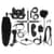 Набір BDSM Art Of Sex – Maxi BDSM Set Leather, 13 предметів, чорний, натуральна шкіра