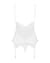 Сатиновый кружевной корсет Obsessive 810-COR-2 babydoll & thong L/XL, белый, корсет, танга