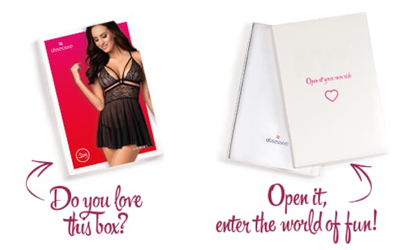 Эротический кружевной комплект с сеточкой Obsessive 838-BAB-1 babydoll & thong black XXL, черный, пе