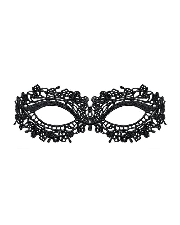 (SALE) Кружевная маска Obsessive A710 mask, единый размер, черная