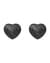 Накладки-серця на соски зі стразами Obsessive A750 nipple covers, чорні