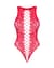 Ажурный бодистокинг с эффектом шнуровки Obsessive B120 teddy red S/M/L, красный