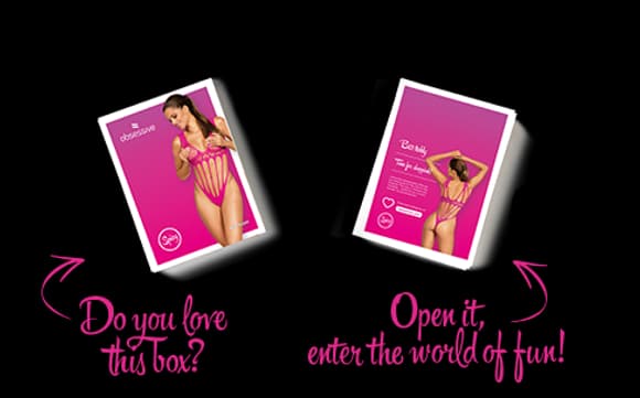 Сітчастий бодістокінг із поздовжніми вирізами Obsessive B121 teddy S/M/L, рожевий