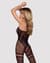 (SALE) Бодистокинг Obsessive Bodystocking F213 S/M/L, имитация кружевного боди и резинки для чулок
