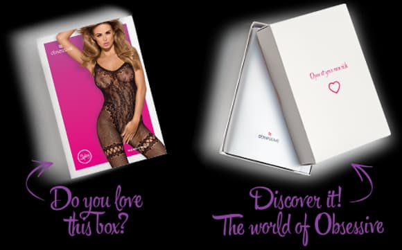 Бодистокинг Obsessive Bodystocking F213 XL/XXL, имитация кружевного боди и резинки для чулок