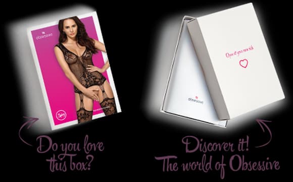 Бодистокинг Obsessive Bodystocking F221 S/M/L, силуэтный цветочный рисунок, имитация чулок