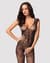 (SALE) Бодистокинг Obsessive Bodystocking F234 S/M/L, абстрактный рисунок, глубокое декольте