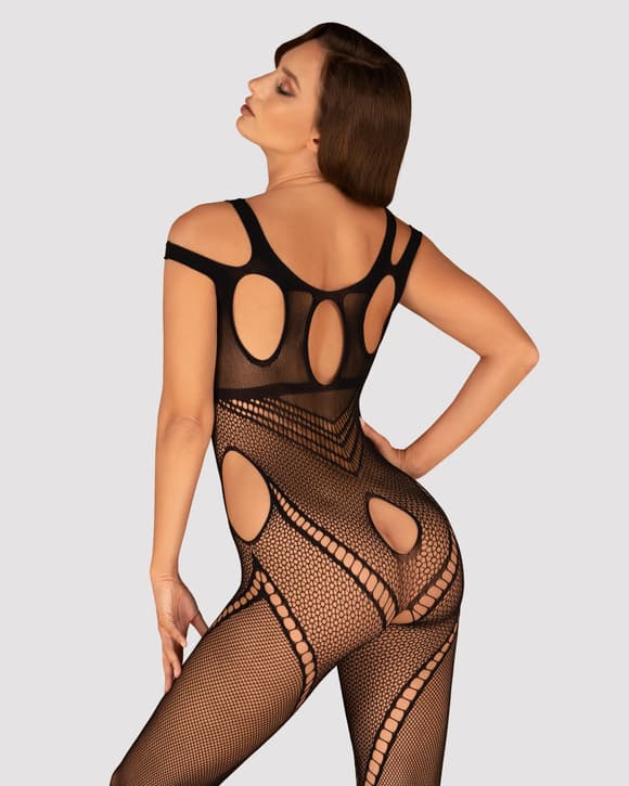 Бодистокинг Obsessive Bodystocking G322 S/M/L, фантасмагорически-силуэтный крой