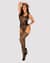 Бодістокінг Obsessive Bodystocking G324 S/M/L black, силуетний малюнок