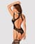Ажурний бодістокінг з отворами Obsessive Bodystocking G327 black S/M/L, комбінезон, з доступом