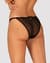 Напівпрозорі трусики з підвіскою Obsessive Ivannes panties black 2XL/3XL, чорні