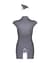 Эротический костюм стюардессы Obsessive Stewardess 3 pcs costume grey S/M (мятая упаковка!!!)