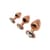 Металева анальна пробка Wooomy Tralalo Rose Gold Metal Plug Size M, діаметр 3,4 см, довжина 8 см