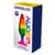 Силіконова анальна пробка Wooomy Hiperloo Silicone Rainbow Plug M, діаметр 2,9 см, довжина 11 см