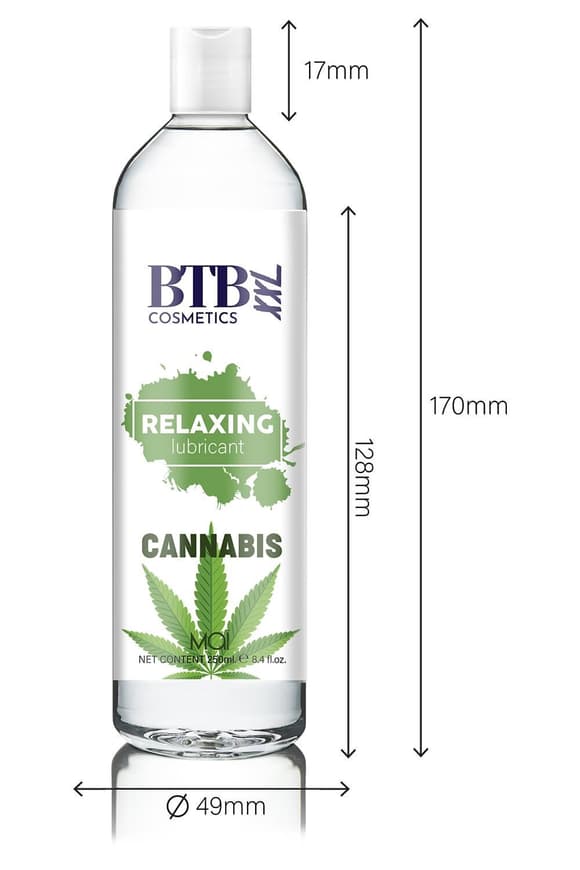 Змазка на гібридній основі BTB Relaxing Lubricant Cannabis (250 мл)
