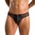 Мужские слипы на молнии Passion 042 SLIP TIMMY L/XL Black, экокожа, сетка