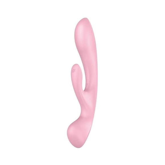 Двосторонній вібратор-кролик Satisfyer Triple Oh Pink (м'яте паковання!!!)