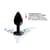 Металева анальна пробка з кристалом Dorcel Diamond Plug Black S (м'яте паковання!!!)