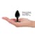 Металева анальна пробка з кристалом Dorcel Diamond Plug Black S (м'яте паковання!!!)