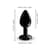 Металева анальна пробка з кристалом Dorcel Diamond Plug Black S (м'яте паковання!!!)