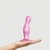 Насадка для страпона Strap-On-Me Dildo Plug Curvy Rose Dragee Metallic M