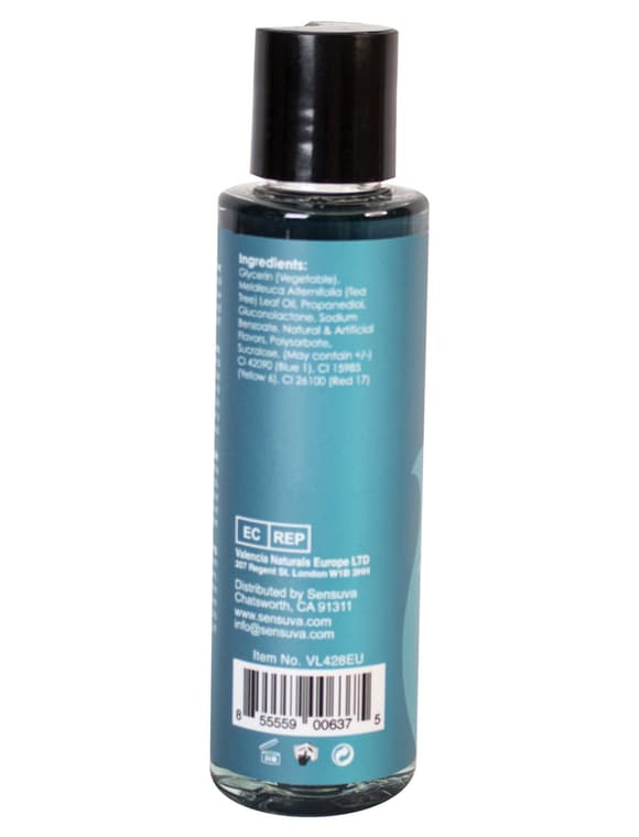 Зігрівальний масажний гель Sensuva Sizzle Lips Blueberry Ice Pop (125 мл), без цукру, їстівний